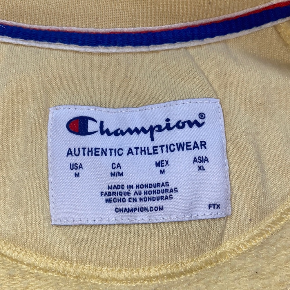 Yellow champion sweater only worn 3 times - Picture 3 of 3